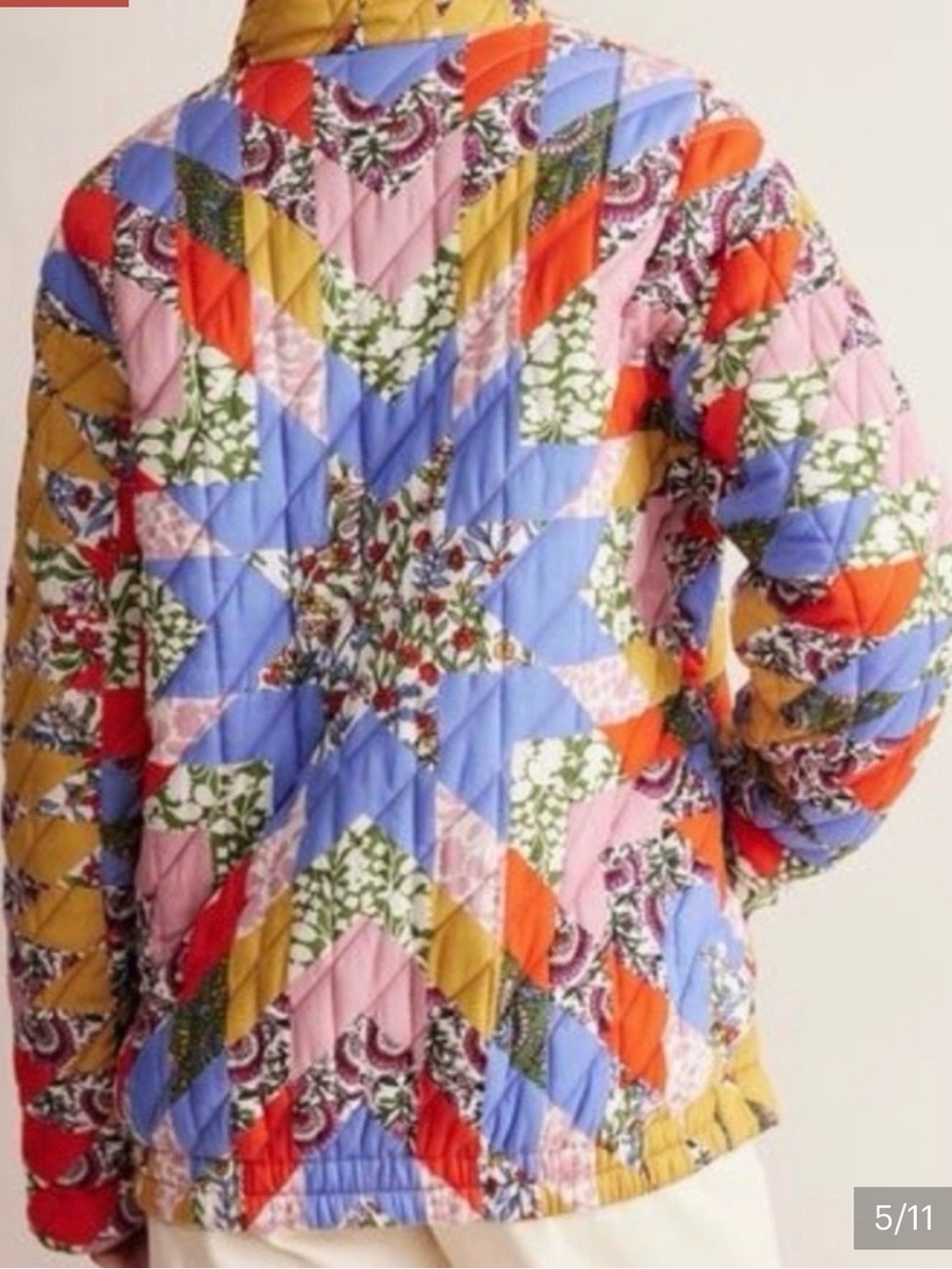 Boden quilted patchwork oversized jacket - Picture 10 of 10